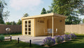Blokhut - Tuinhuis Brenda | 28 mm | vuren onbehandeld