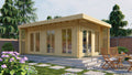 Blokhut - Tuinhuis Hildegard | 44 mm | vuren onbehandeld