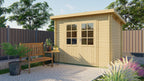 Blokhut - Tuinhuis Kris | 28 mm | vuren Red Class Wood geïmpregneerd