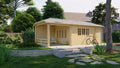 Blokhut - Tuinhuis Sibella | 44 mm | vuren onbehandeld