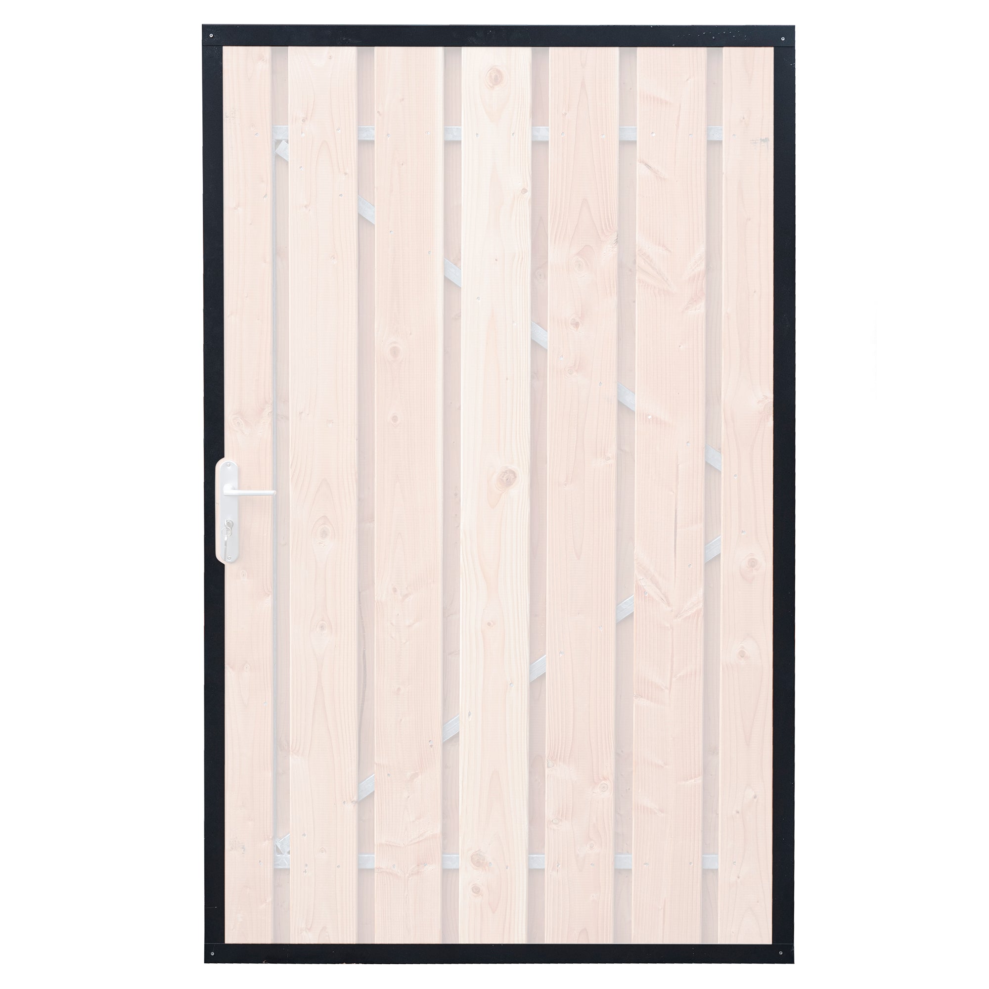 Stalen omranding voor tuindeur antraciet geschikt voor breedtes 130, 140, 150 cm
