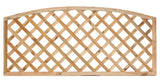 Trellis met tooglijst, diagonale lamellen grenen groen geïmpregneerd H60 x B180 cm