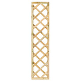 Trellis met lijst, diagonale lamellen grenen groen geïmpregneerd H180 x B40 cm