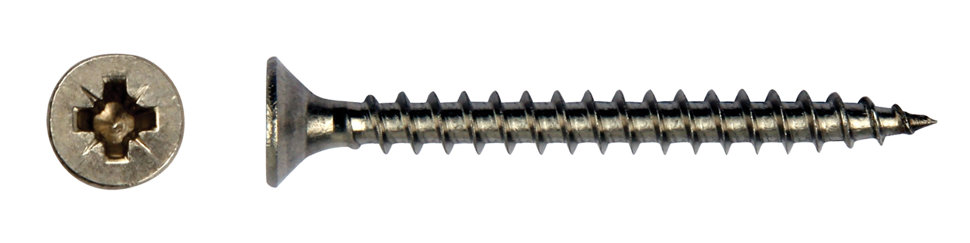 Spaanplaatschroef rvs pzd 3,5 x 25 mm