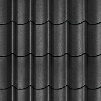 Dakpanprofielplaten mat zwart, Sten