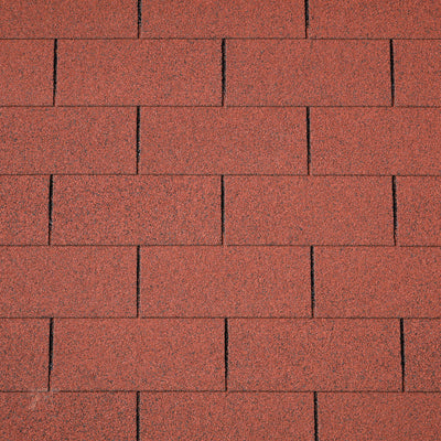 Dakshingles recht rood - pak 3 m²