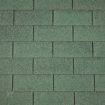 Dakshingles recht groen - pak 3 m²