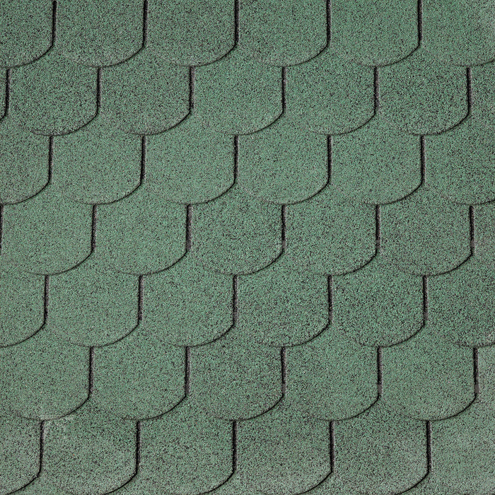 Dakshingles beverstaart groen - pak 3 m²