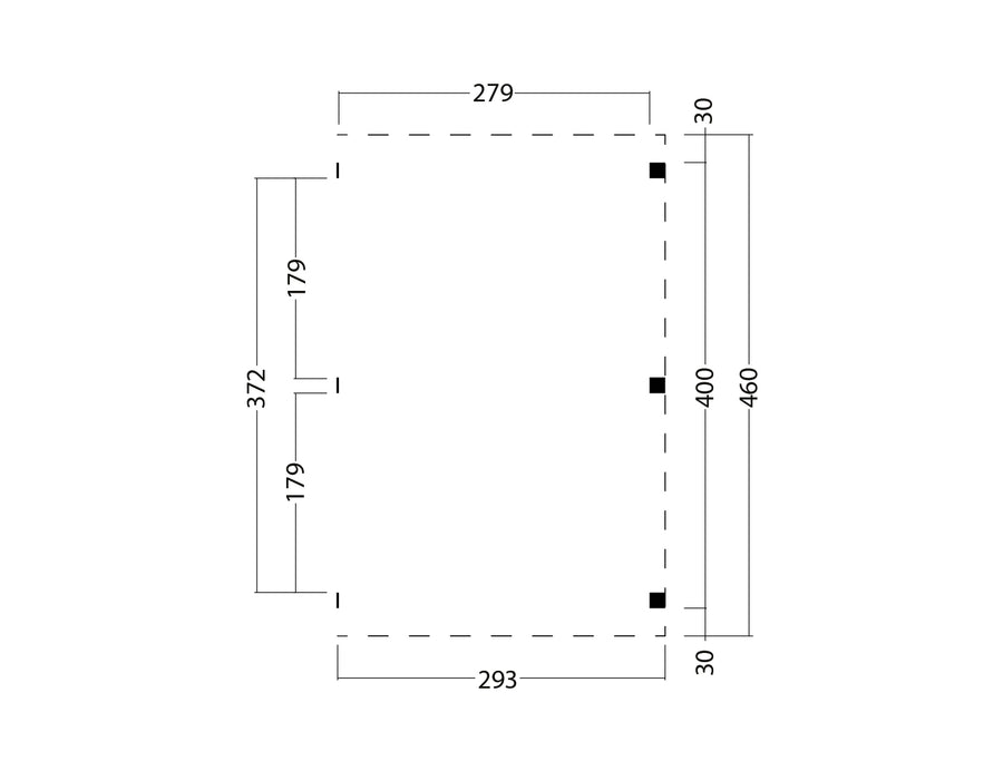 Kapschuur Billund XL Uitbreidingset Red Class Wood 300 x 460 cm