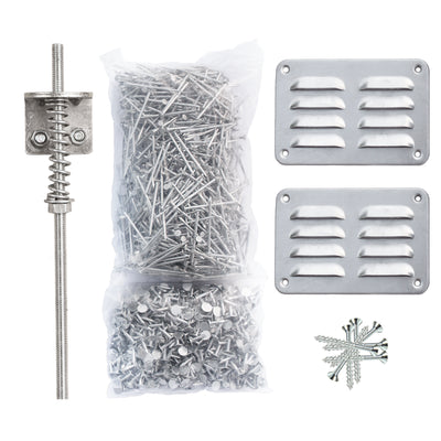 Starterset 2 - 800 spijkers / 800 asfaltnagels / ventilatieset / stormankerset