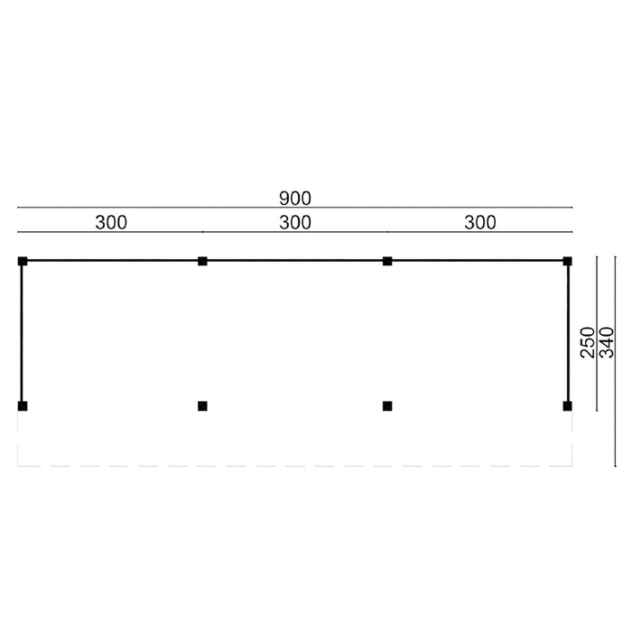 DHZ Kapschuur Boekelo Douglas 900 x 250 cm