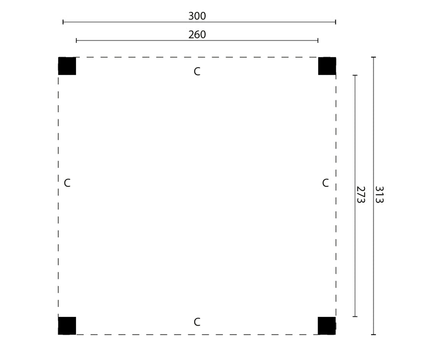 DHZ Renesse Red Class Wood 300 x 313 cm