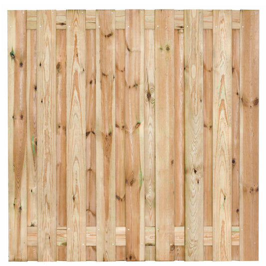 Tuinscherm grenen groen geïmpregneerd 19-planks (17 + 2) Vasse 180 x 180 cm