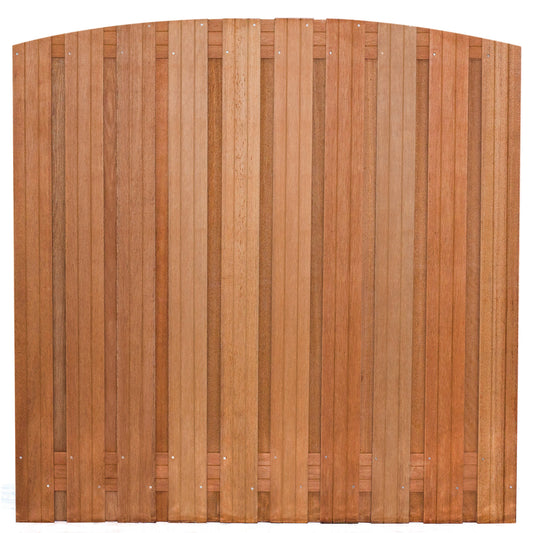 Tuinscherm hardhout kunstmatig gedroogd, 21-planks (19 + 2) Dronten 180 x 180 cm toog