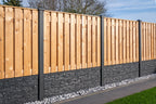 Tuinscherm Casablanca, Red Class Wood geïmpregneerd ME vuren, RVS-geschroefd, 21-planks (19+2) 180 x 150 cm