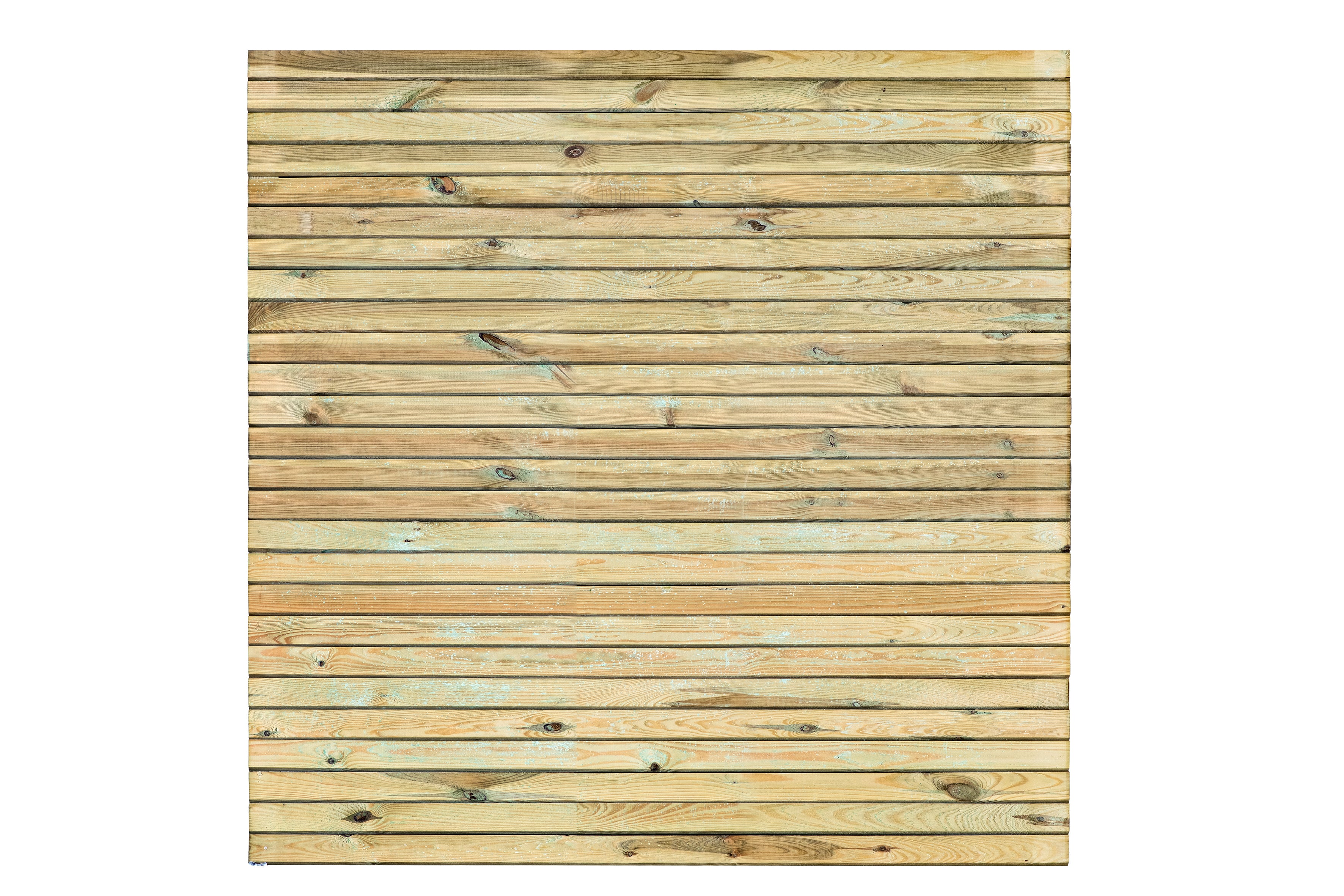 Rhombusscherm Borne, groen geïmpregneerd grenen, RVS-geschroefd, 30-planks (27+3) 180 x 180 cm