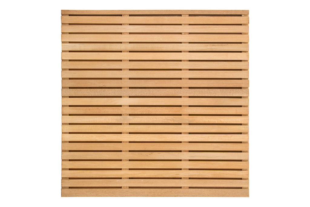 Tuinscherm Prinsenbeek, bangkirai hardhout, RVS-geschroefd, 40-planks (36+4) 180 x 180 cm