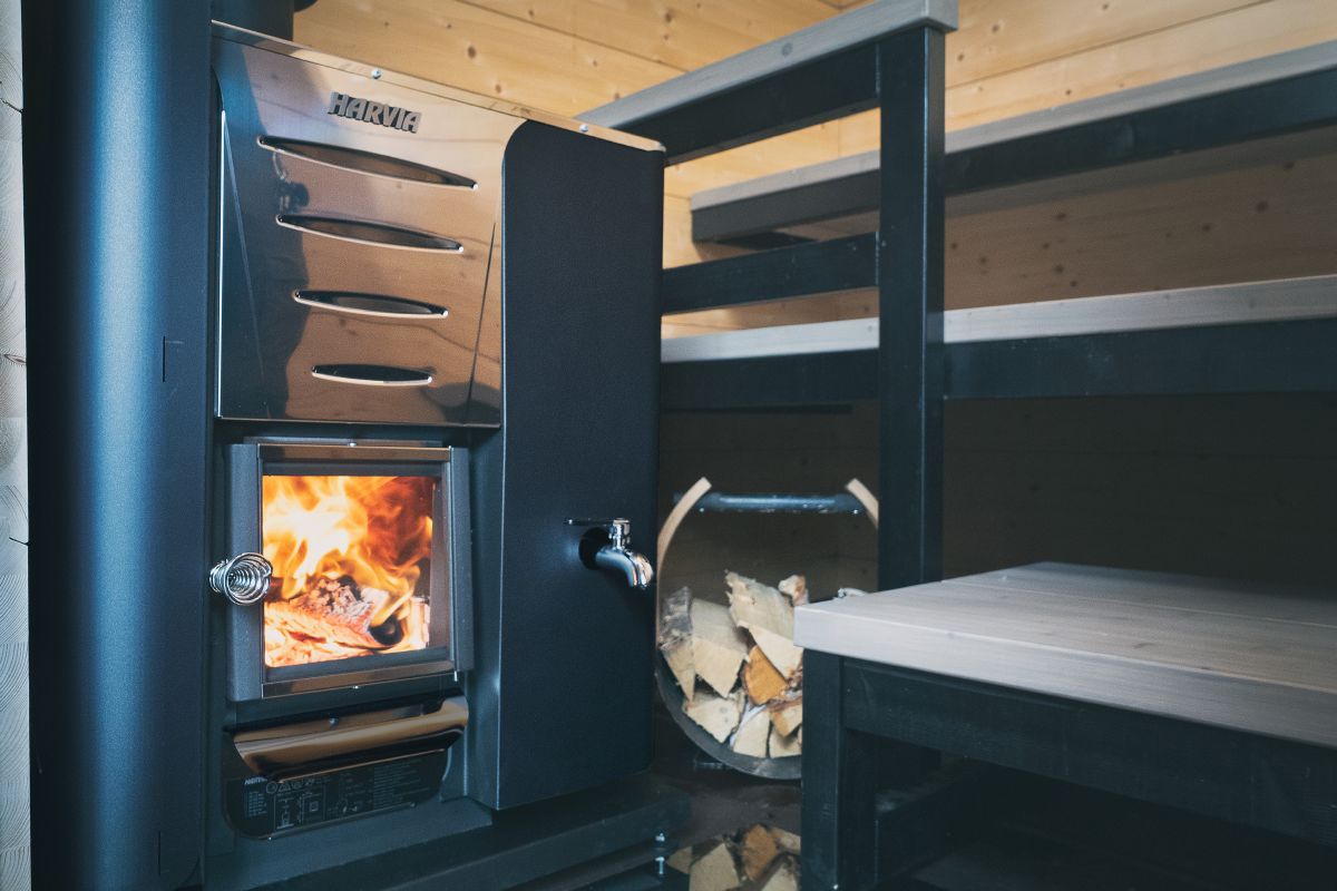 Sauna accessoire Harvia Legend brandhoutmand