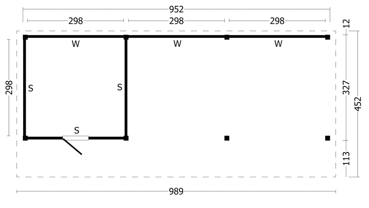 Bergen XL Type 7 Douglas Gedroogd Potdekselplank blank