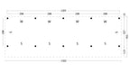 Bergen XL, Type 9 Douglas Gedroogd Potdekselplank blank