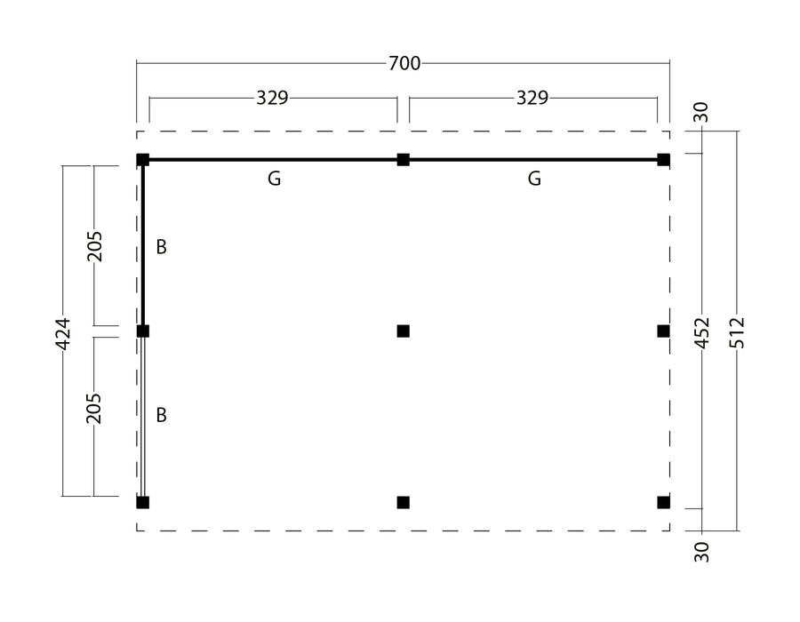 Kapschuur Billund XXL Samenstelling 2 Red Class Wood zwart gespoten