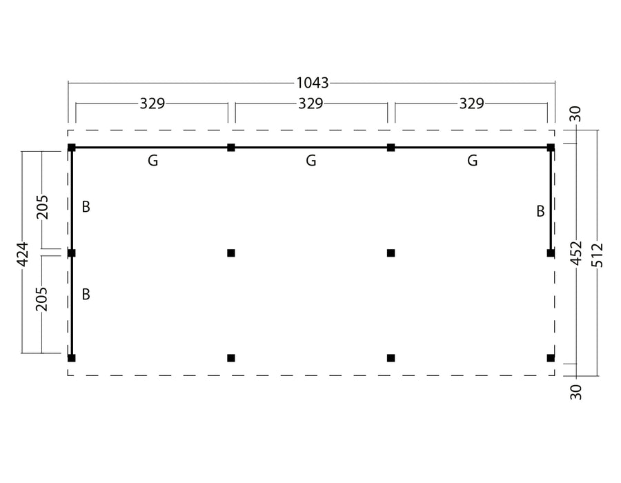 Kapschuur Billund XXL Samenstelling 6 Red Class Wood zwart gespoten