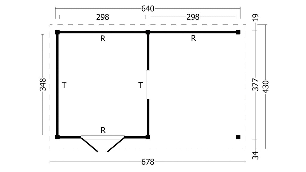 Oslo XL, type 4 douglas gedroogd potdekselplank blank