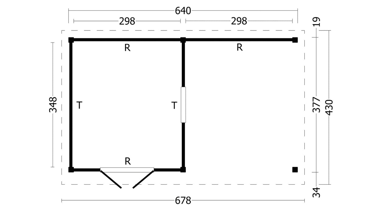 Oslo XL type 4 douglas gedroogd potdekselplank blank