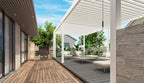 Aluminium overkapping Toronto vrijstaand 360 x 530 x 255 cm wit