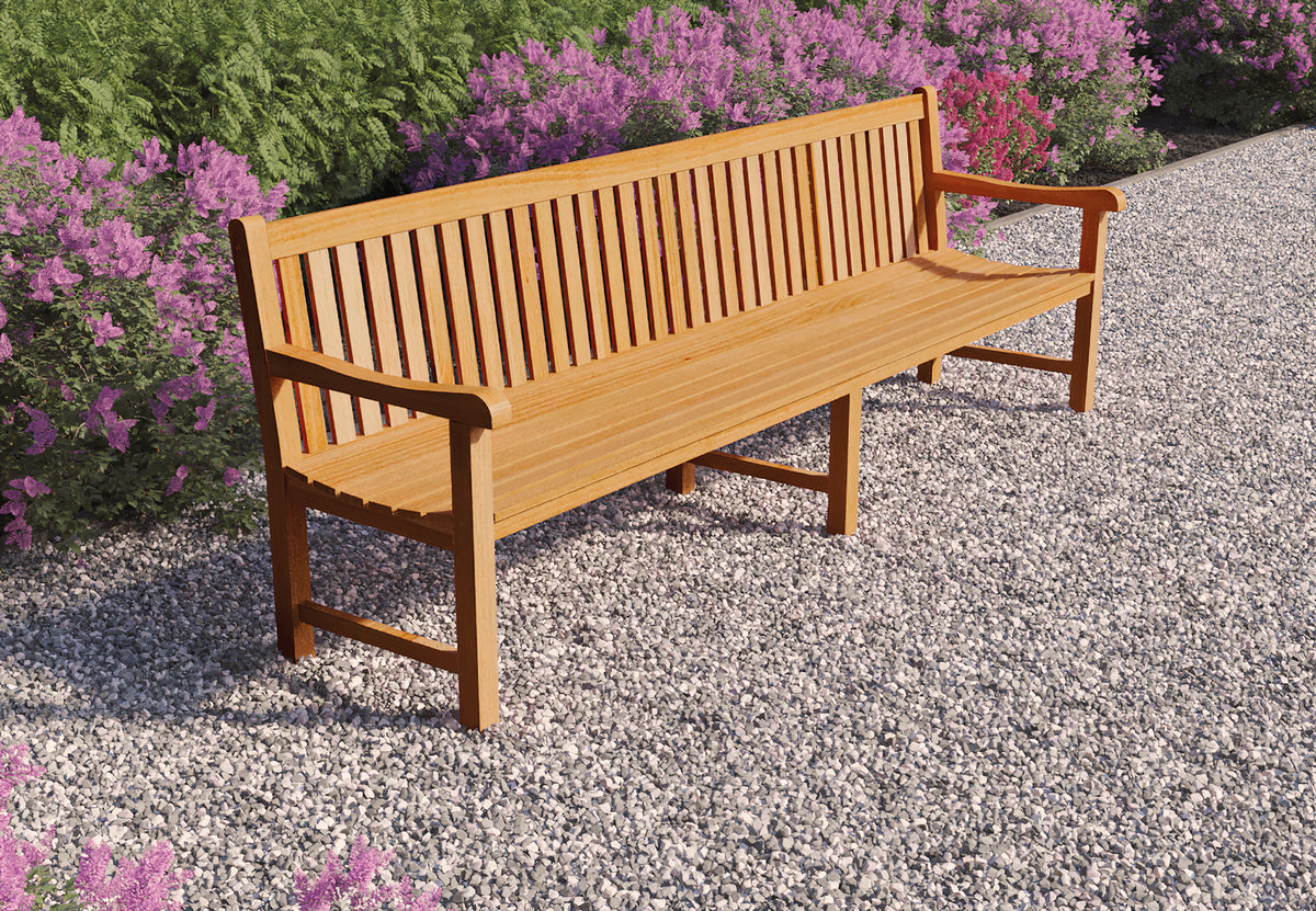 Teak parkbank Norwich 250 cm