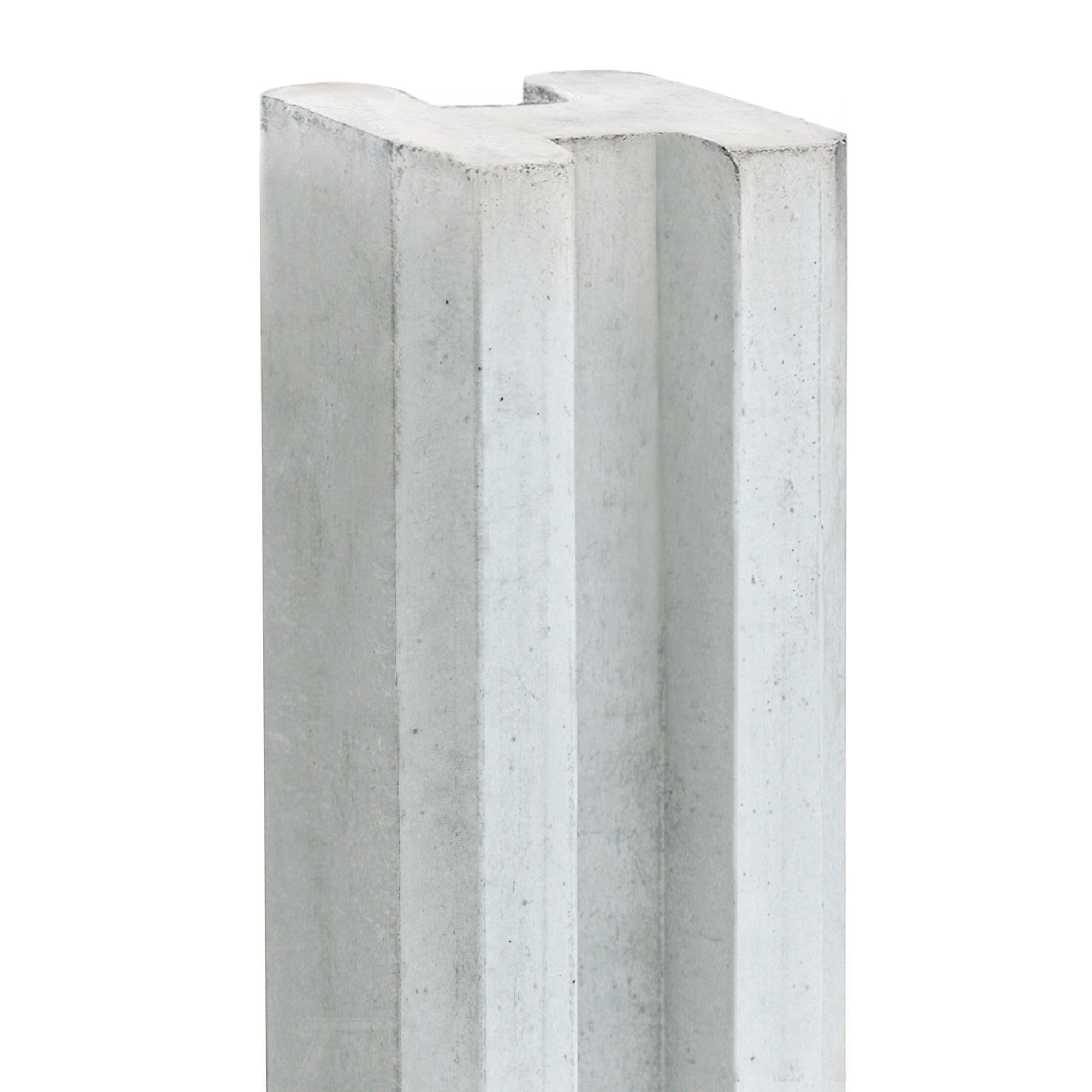 Berton-E-sleufpaal Vecht wit/grijs 10 x 10 x 270 cm eindmodel