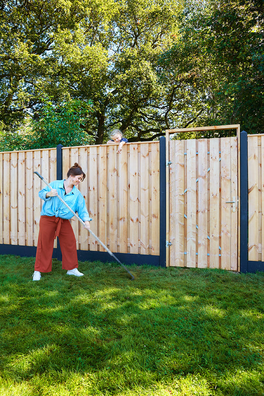 Berton©-paal IJssel antraciet diamantkop 10 x 10 x 280 cm hoekmodel