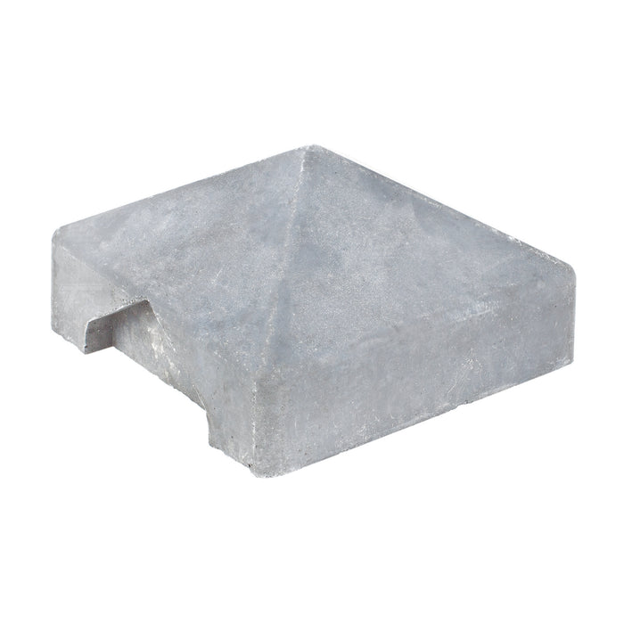 Berton©-afdekpet wit/grijs, diamantkop 14 x 14 x 5 cm zonder uitsparing