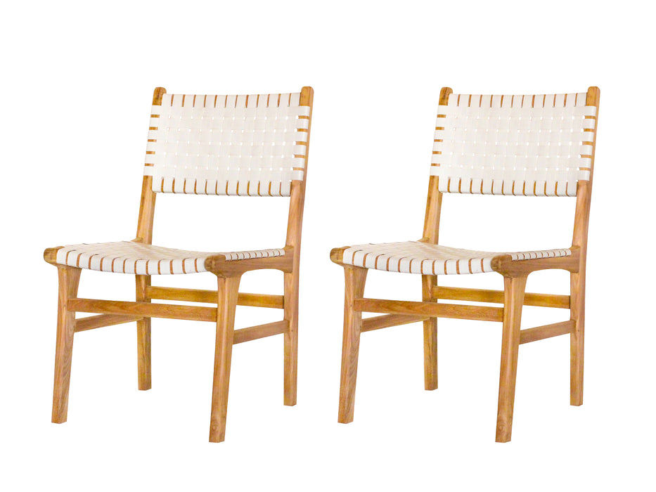 Teak tuinstoel Mataram (set van 2 stoelen)