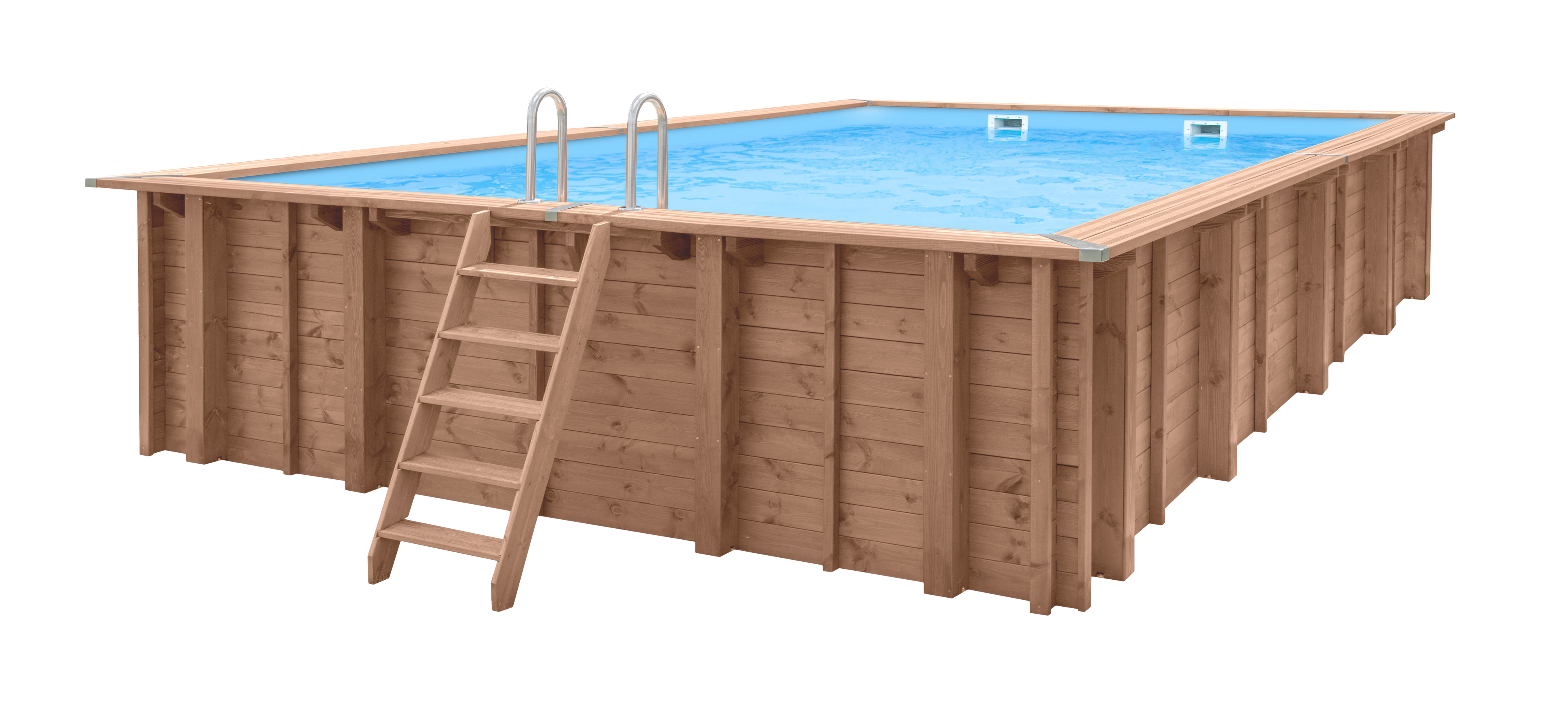 Luxe houten zwembad Playa Forti 834 x 492 x 138 cm