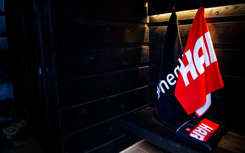 Harvia handdoek 70,0 x 140 cm rood