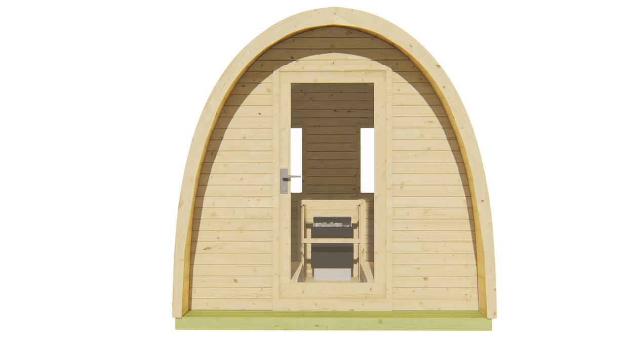 Sauna POD Tolva 260 cm | 38 mm | onbehandeld