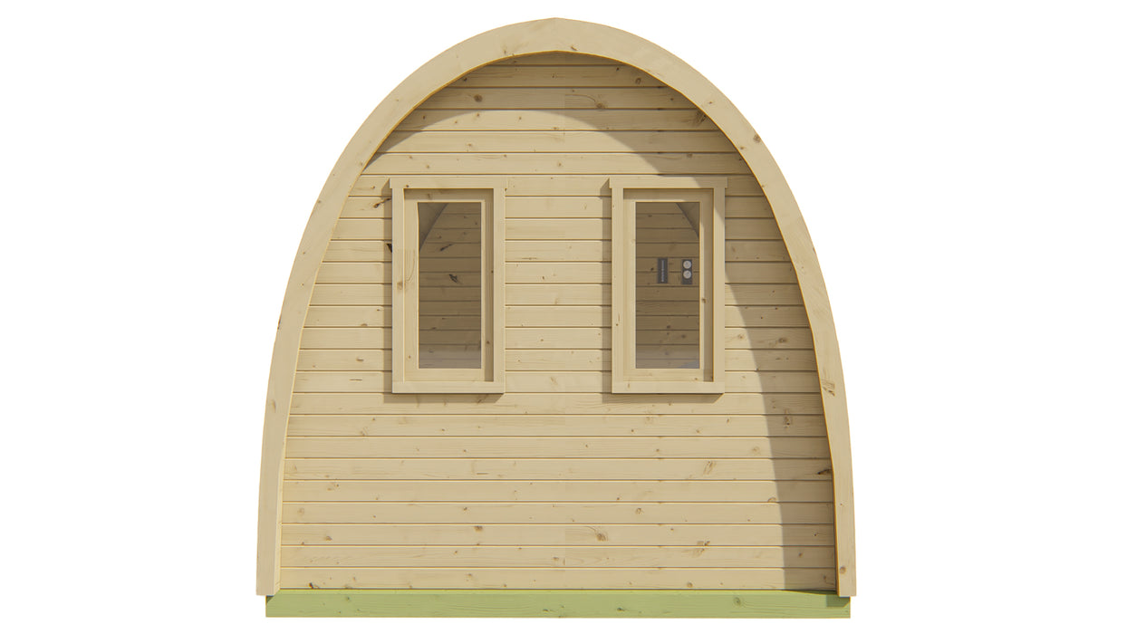 Sauna POD Tolva 400 cm | 38 mm | onbehandeld