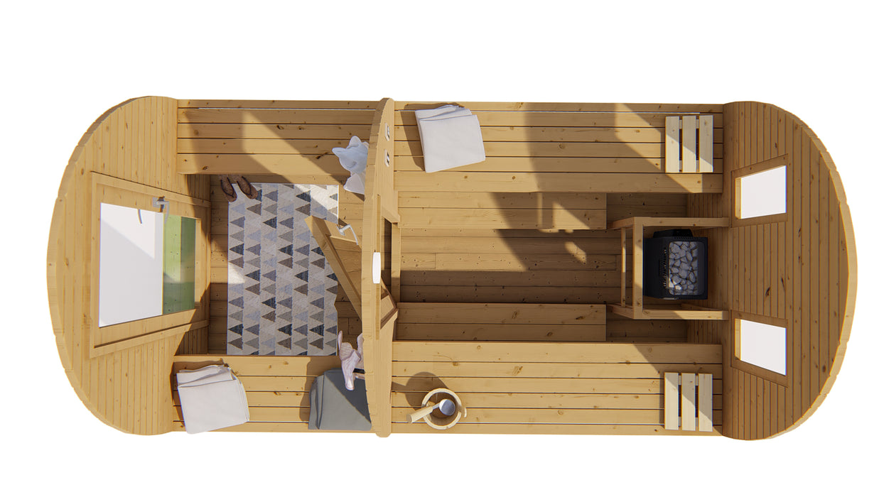 Sauna POD Tolva 400 cm | 42 mm | Thermowood