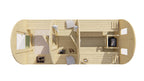 Sauna POD Tolva 480 cm | 38 mm | onbehandeld