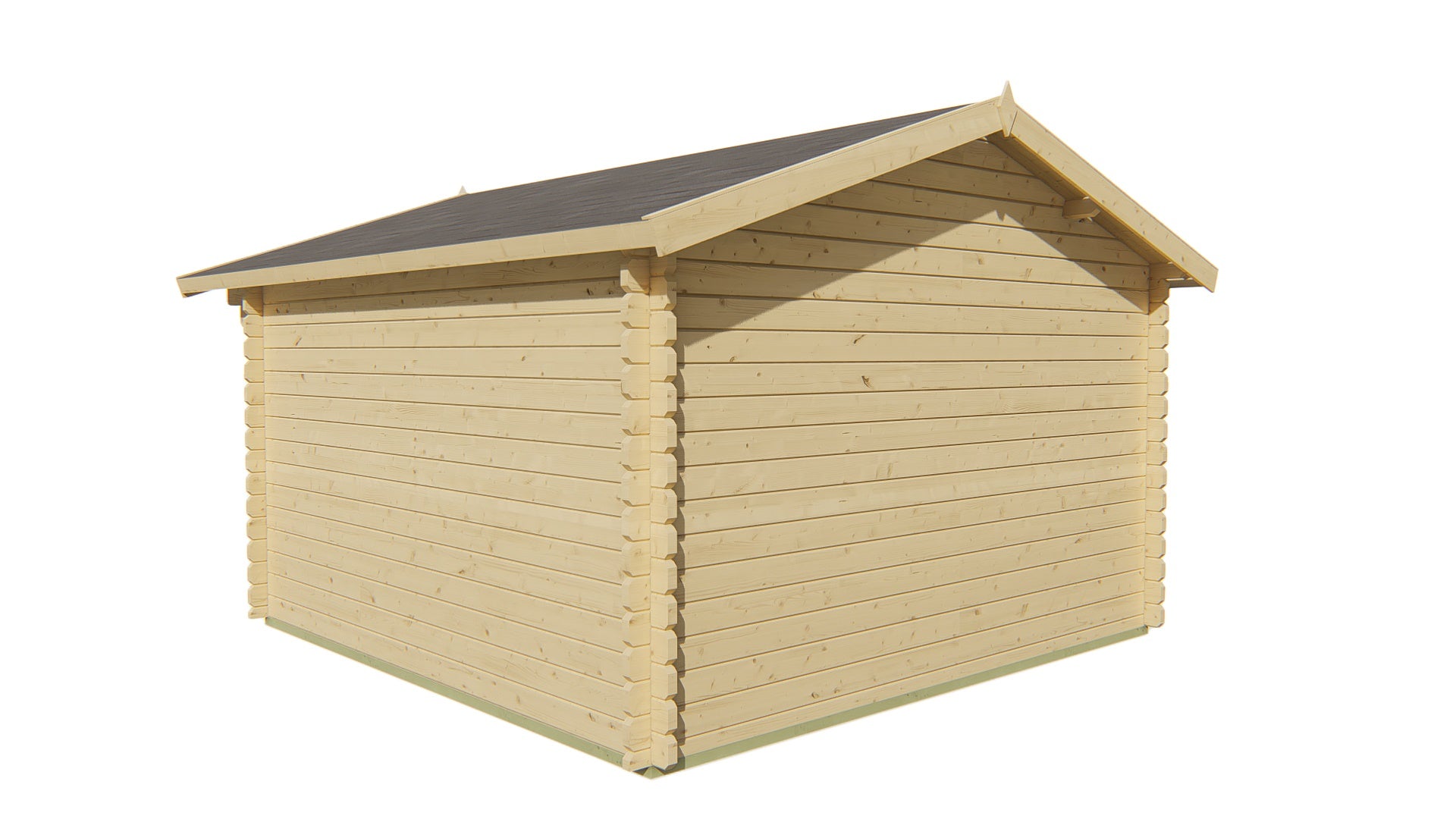 Blokhut - Tuinhuis Ulrik | 44 mm | vuren groen geïmpregneerd