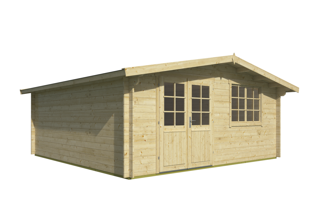 Blokhut - Tuinhuis Toledo | 34 mm | vuren Red Class Wood geïmpregneerd