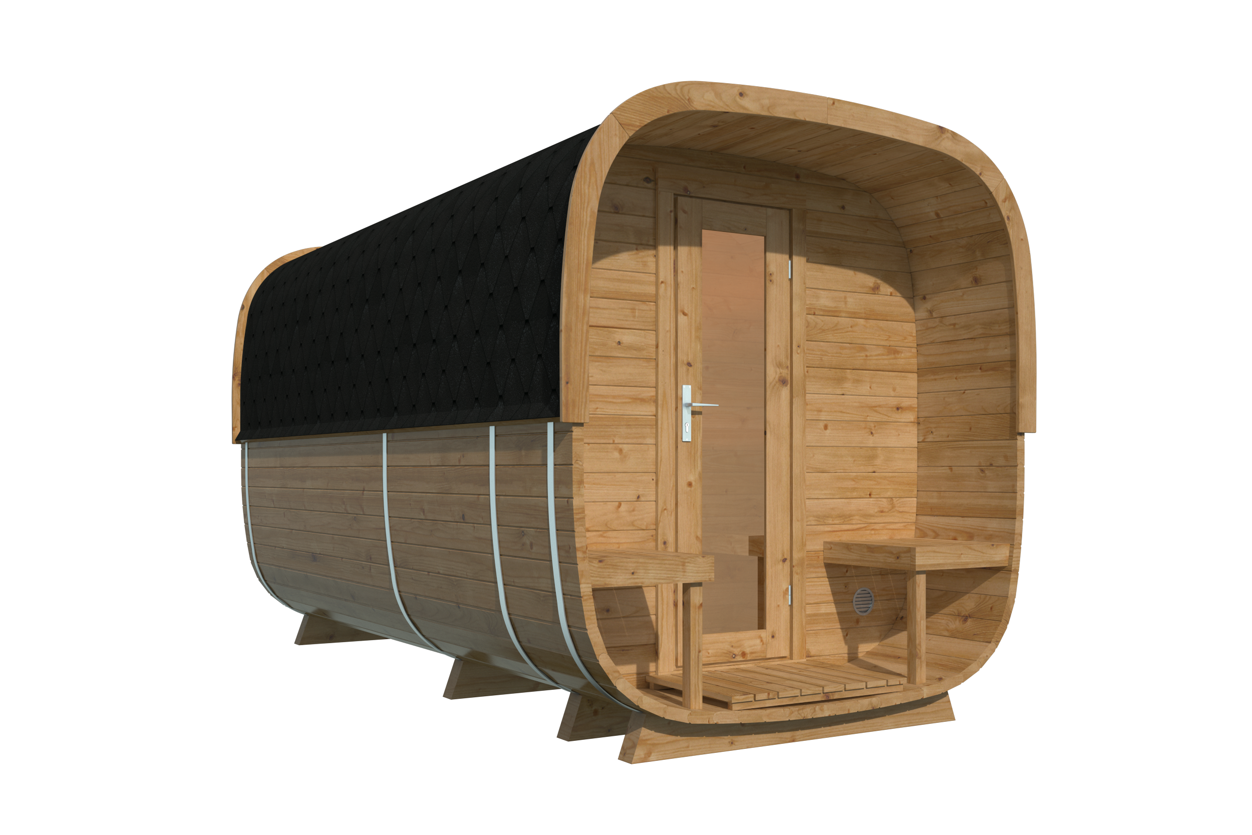 Sauna cube Rovaniemi 390 cm | 42 mm | Thermowood
