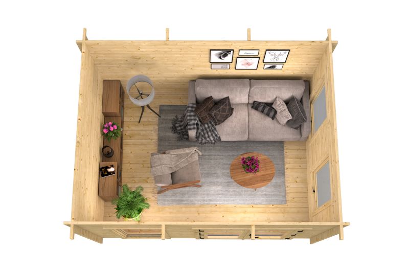 Blokhut - Tuinhuis Jason | 40 mm | onbehandeld