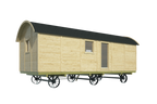 Circuswagen Dan | 19mm | vuren onbehandeld | 328 x 720 cm | excl. onderstel, deuren, en ramen