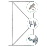 Ijzeren deurframeset compleet 155x110cm