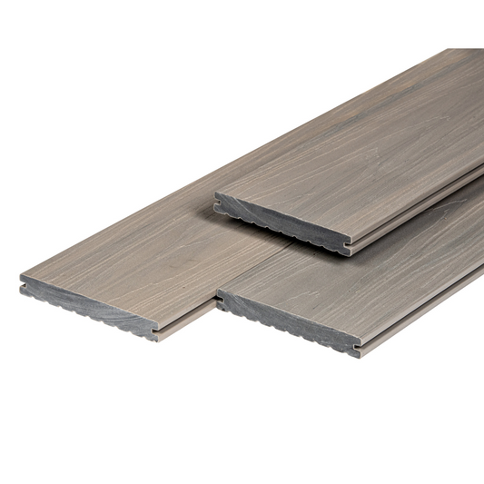 WPC massief vlonderdeel Supreme, Co-Extrusion, Smoke Grey 2,0 x 14,0 x 400 cm