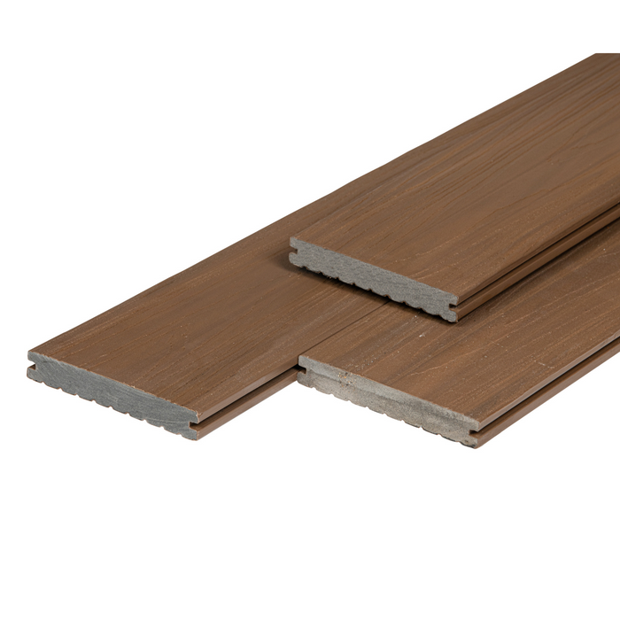 WPC massief vlonderdeel Supreme, Co-Extrusion, Teak 2,0 x 14,0 x 400 cm