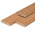 Bangkirai hardhout vlonderplank 2,5 x 14,5 x 335 cm kunstmatig gedroogd, geschaafd, 1 zijde 7 groeven