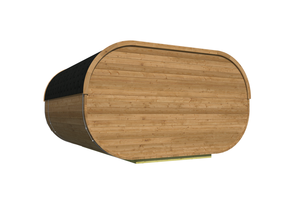 Camping Oval | 28/42 mm | Thermowood | 405x400 cm